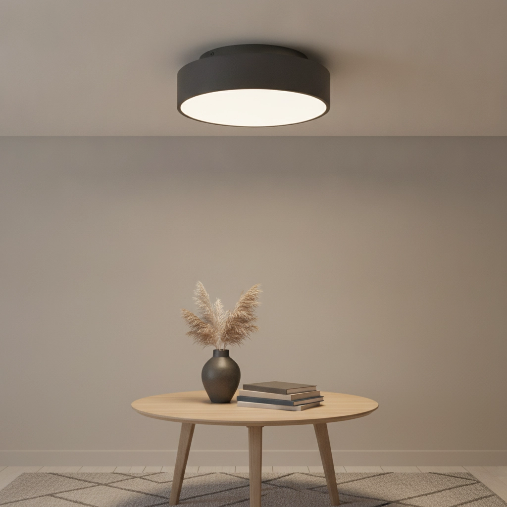 Plafondlamp Chicago Ø 25cm zwart