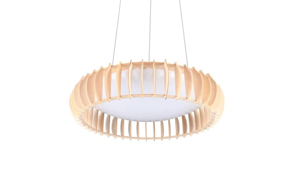 Houten hanglamp Monte Ø 60cm Trio 4017807600100