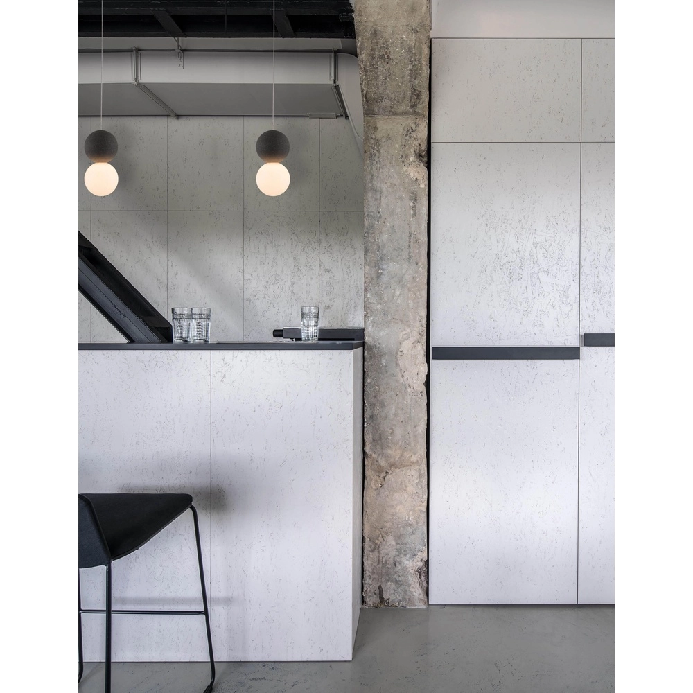 Hanglamp Zero grijs met wit Lyora 5212017426949