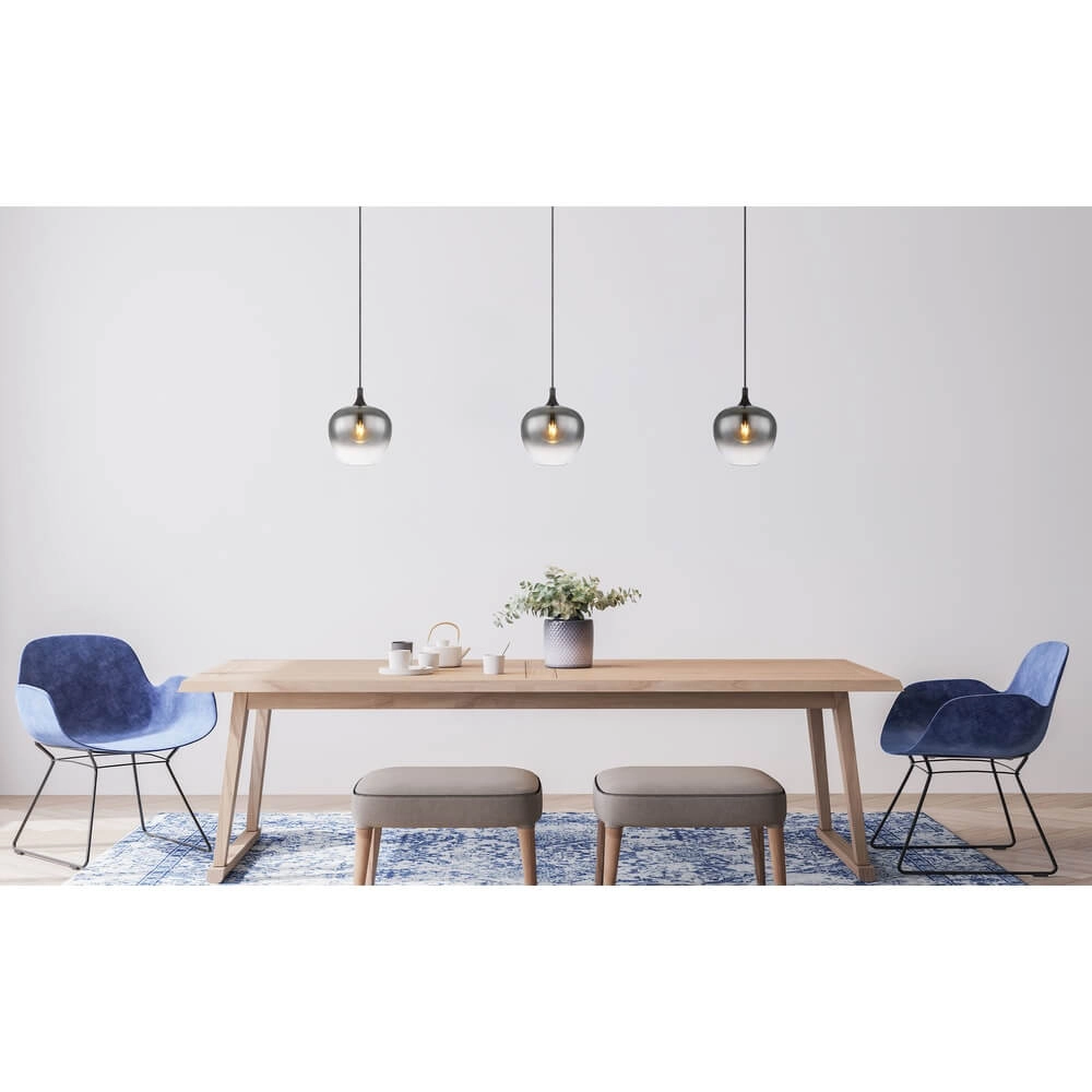 Zwarte hanglamp Maxy enkel Ø 24cm Globo 9007371438396