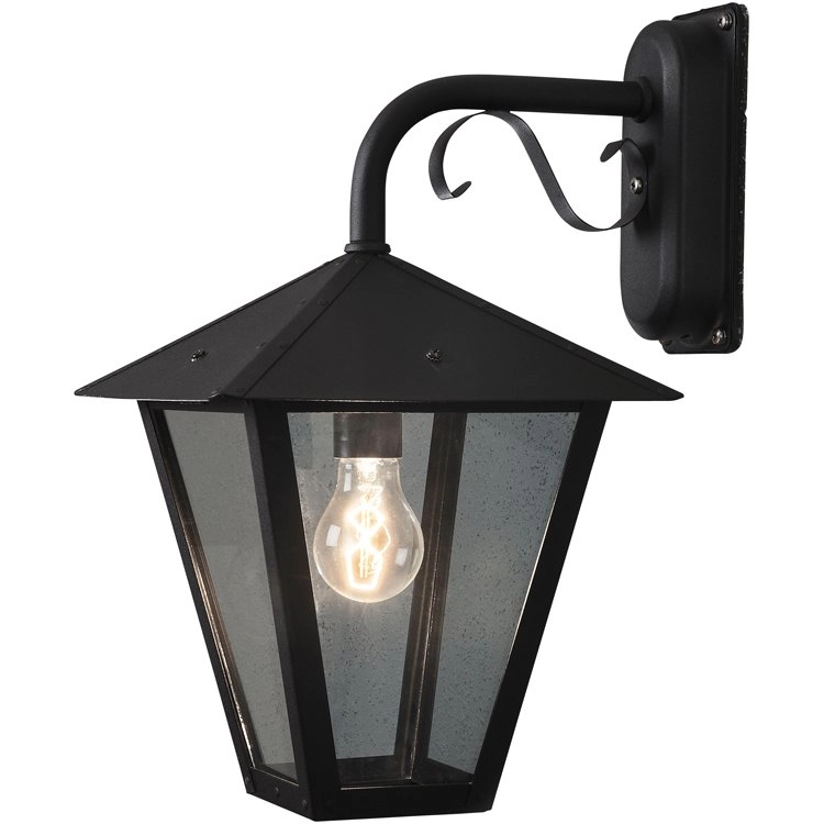 Landelijke buitenlamp Benu zwart Landelijke buitenlamp Benu zwart
