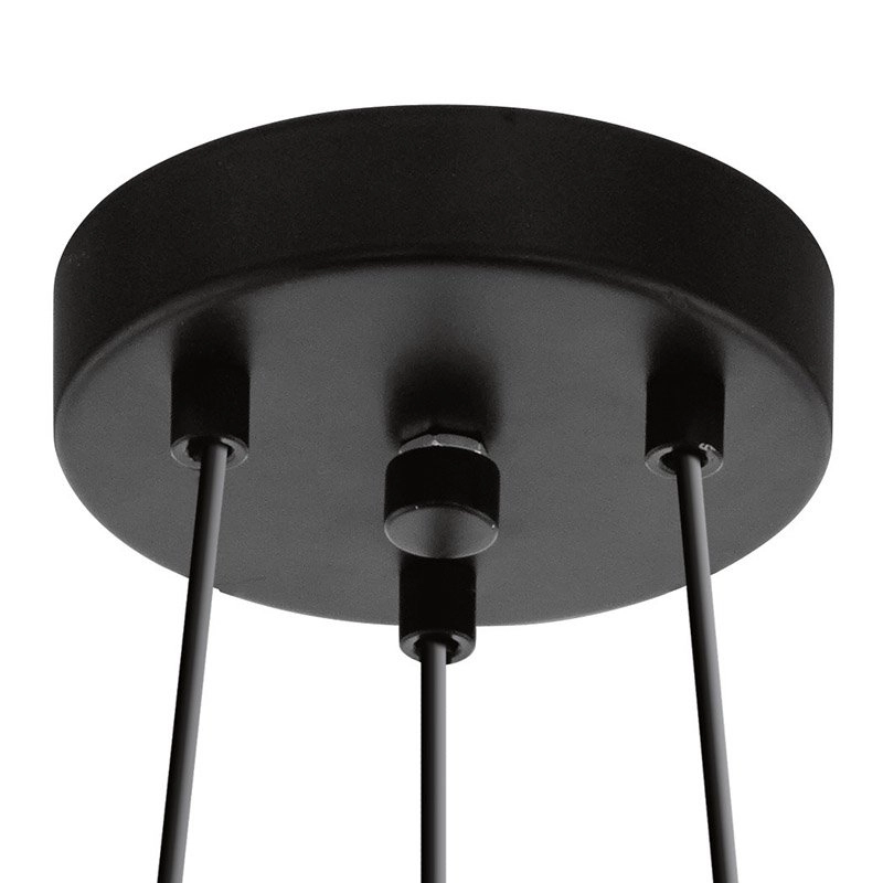 Vintage hanglamp Tarbes 3-lichts zwart Eglo 9002759941918