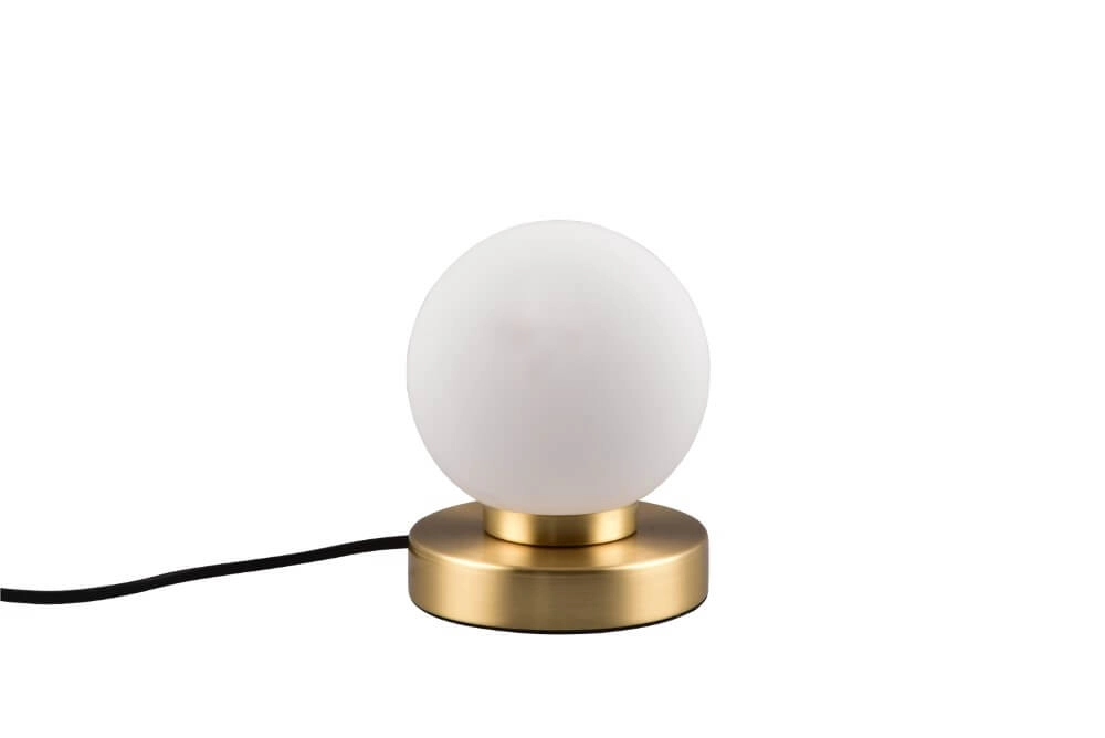 Tafellampje Prinz Ii goud met wit glas Trio 4017807551402