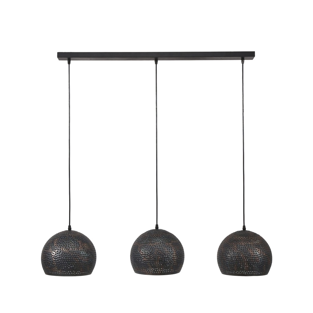 Gaatjes hanglamp Punch 3 bollen Ø 25cm Lyora 8716803512849