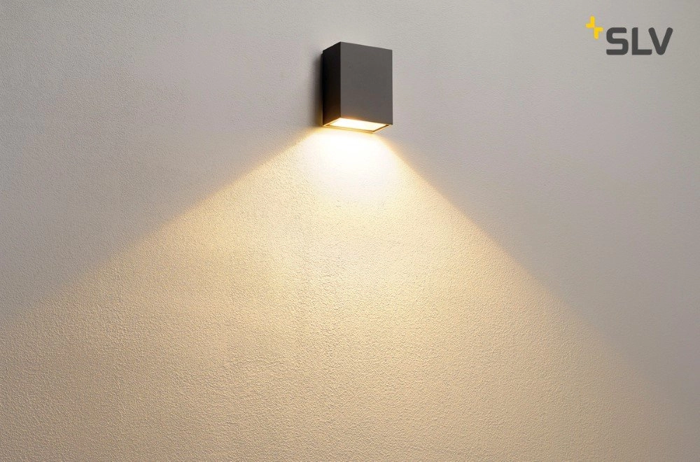 Vierkante lamp Quad Down 1x4,5w - 3000K antraciet SLV 4024163148641