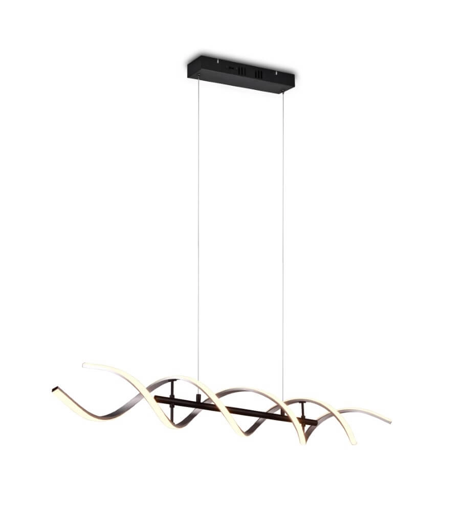 Design led hanglamp Sequence geborsteld metaal Trio 4017807540710