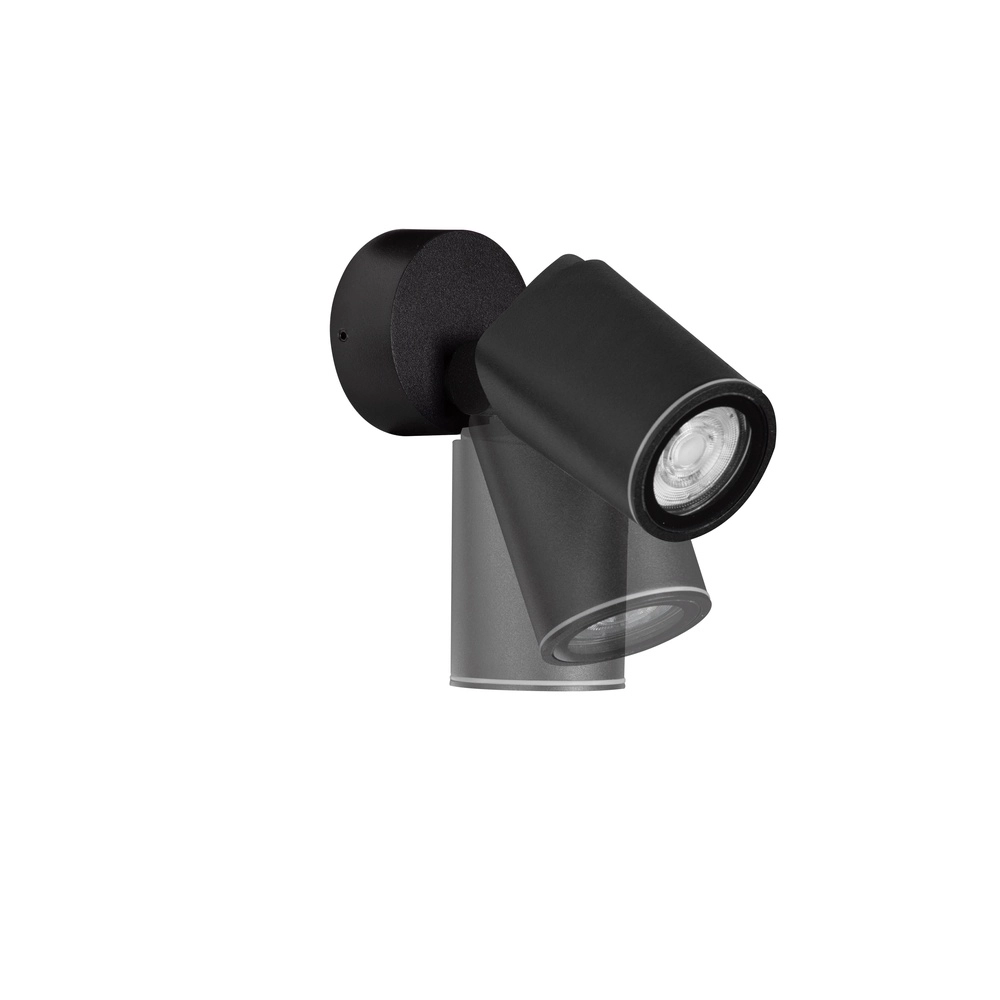 Wandspotje Spy zwart