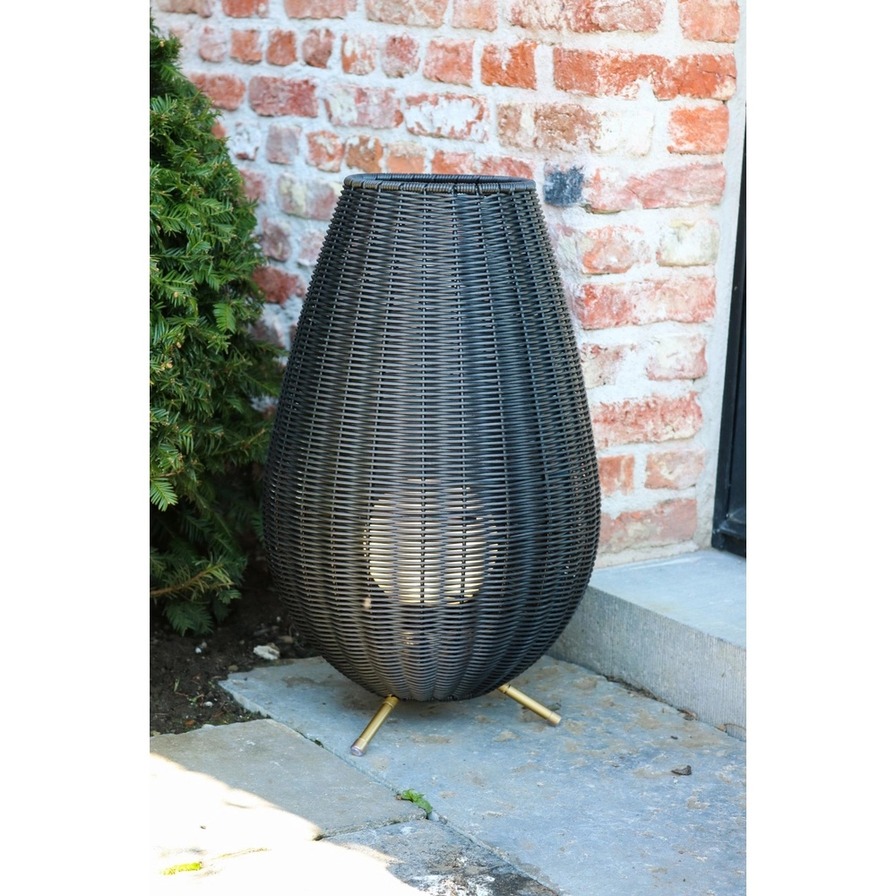 Oplaadbare tafellamp Colin Ip44 zwart Lucide 5411212031846