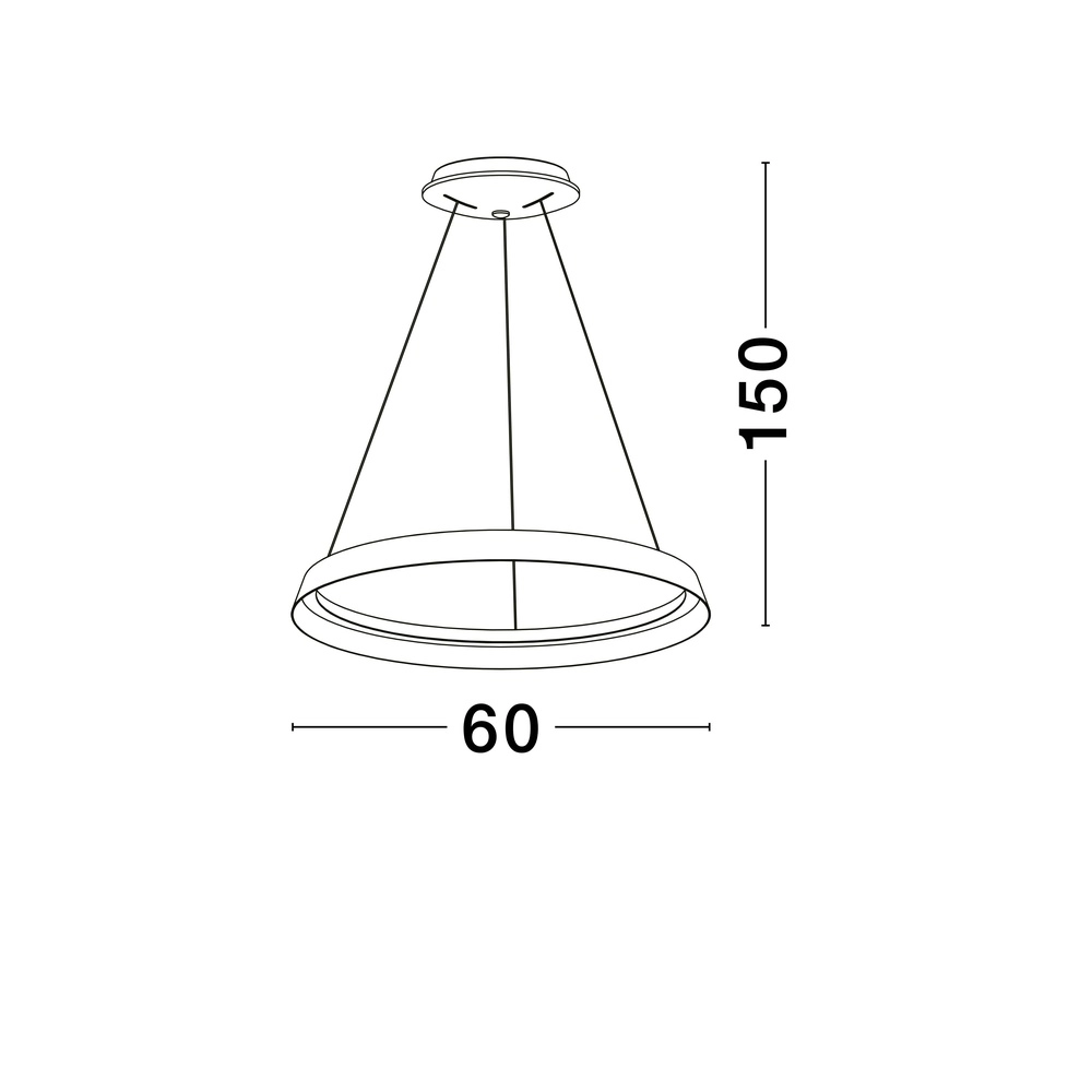 Design hanglamp Ormi Ø 60cm koffie bruin Lyora 5212017470362