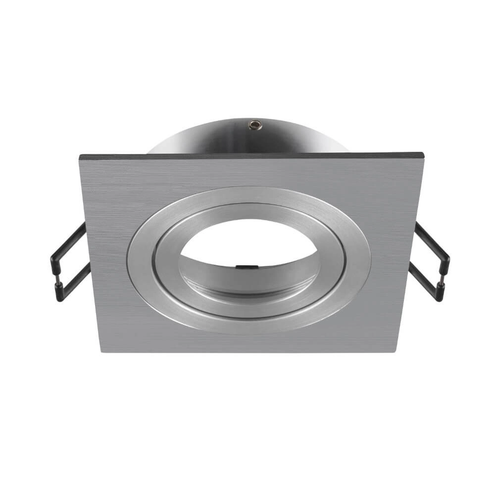 Inbouwring New Tria 75 vierkant aluminium - zonder fitting