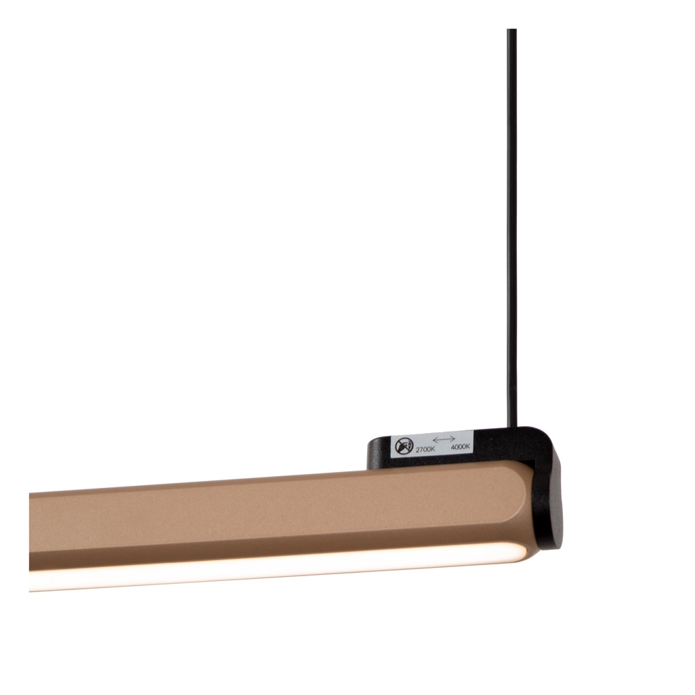 Strakke led hanglamp Braga 150cm - champagne Premium by Lucide 5411212234445