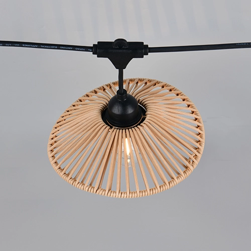 Lichtslinger Chain zwart met bruin 600cm Trio 4017807697612