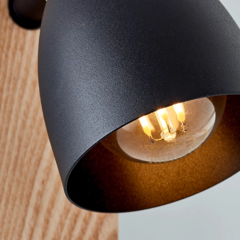 Wandlamp Daintree zwart Brilliant 4004353408663
