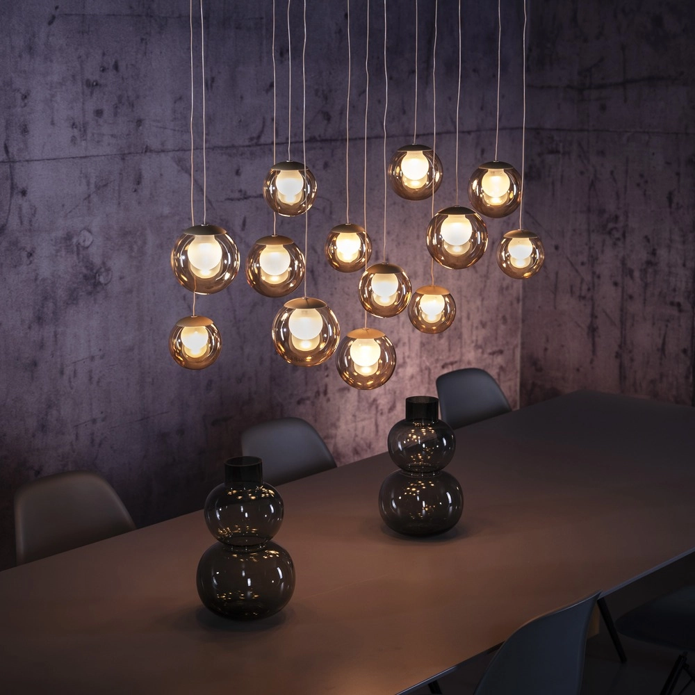 13-lichts hanglamp Pure Popup bronce Paul Neuhaus 4012248398319