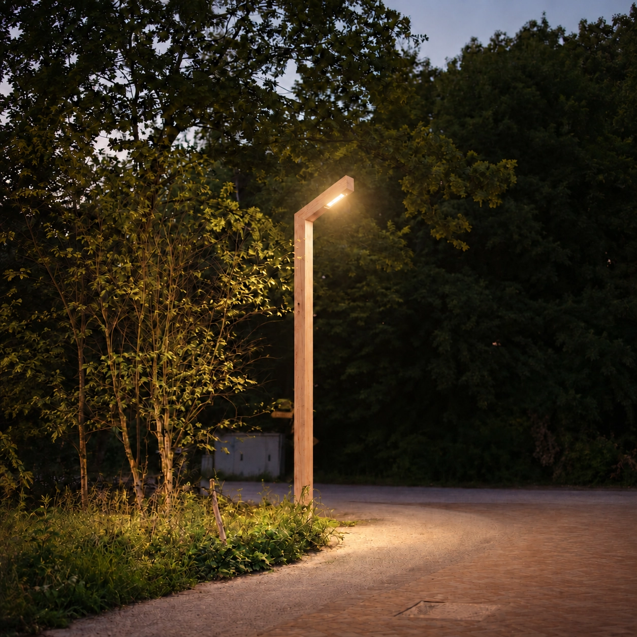 Houten straatlamp Strato Douglas - 3M - PH08 - 3000K