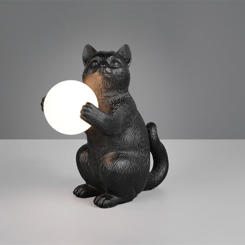 Tafellamp Gatio zwart Trio 4017807682076