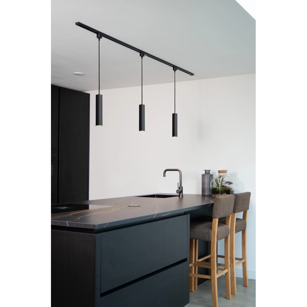 Rail hanglamp Track Floris 1-fase zwart Lucide 5411212093370