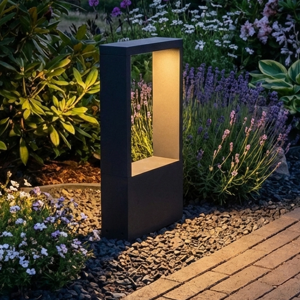 Padverlichting Flatt 36cm zwart