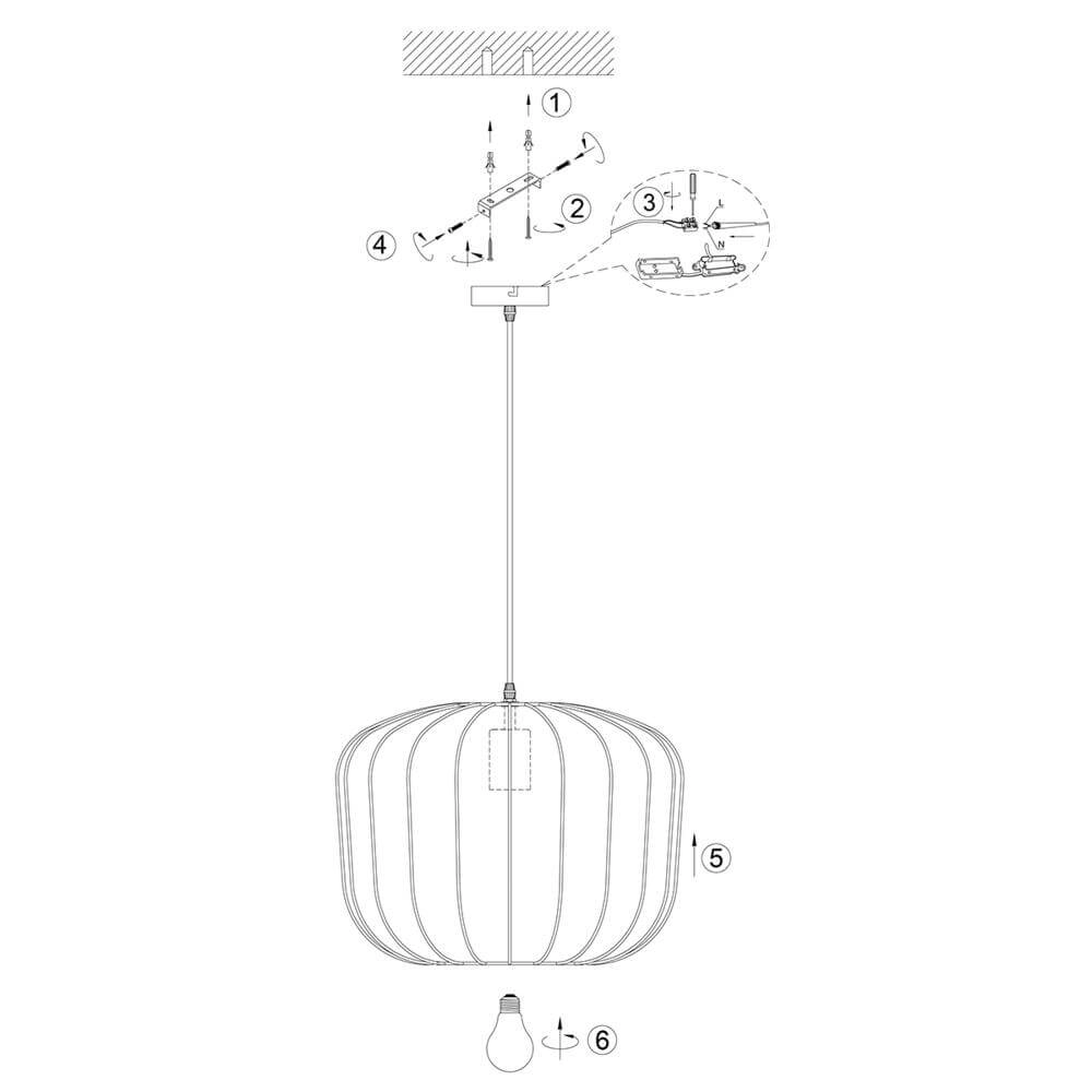 Bohemian hanglamp Sable Ø 45cm Steinhauer 8712746177893