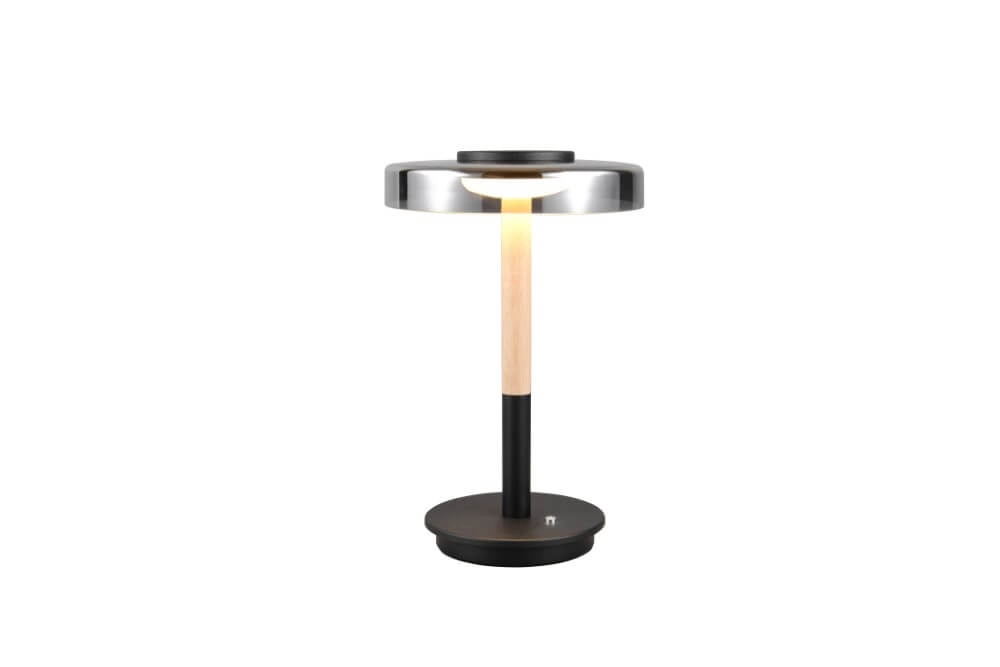 Led tafellamp Celeste smoke glas Trio 4017807616873