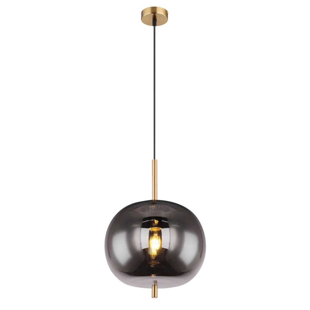Gouden hanglamp Blacky I enkel Ø 30cm