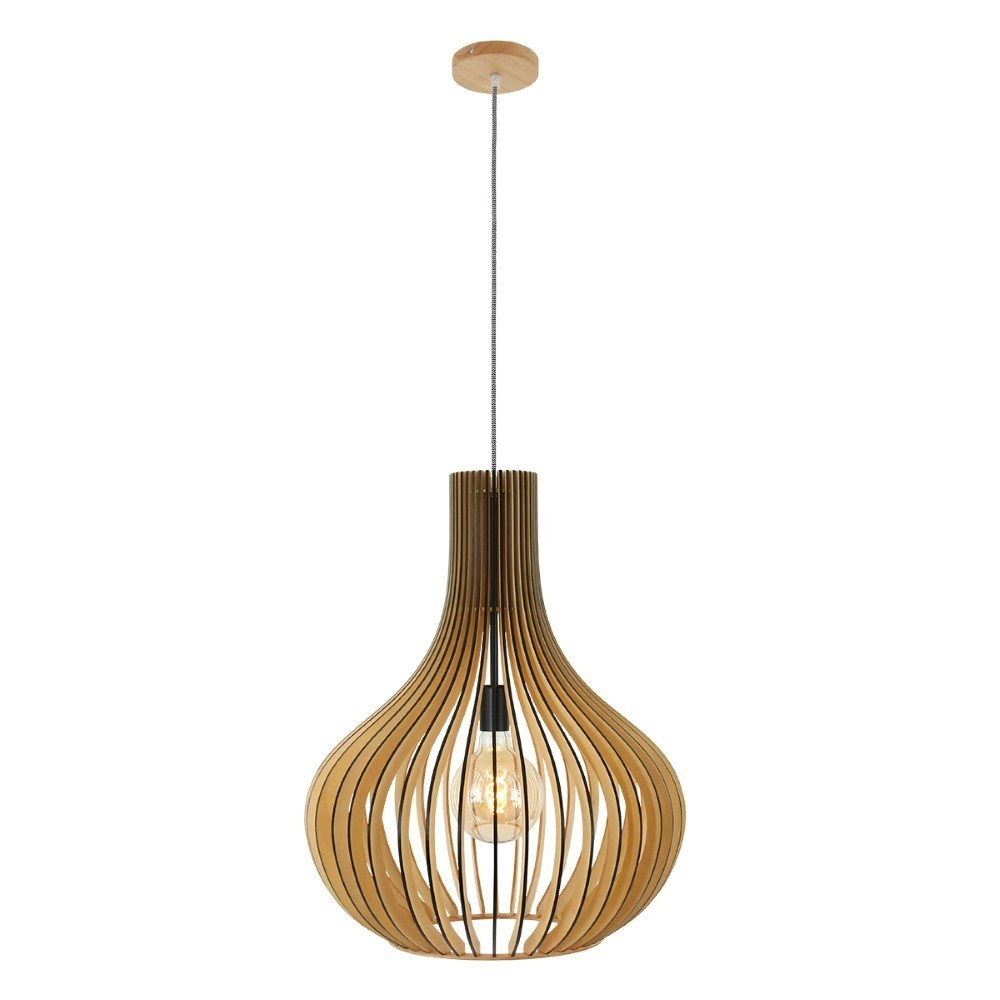 Houten hanglamp Smukt Pear Ø 50cm Steinhauer 8712746132885