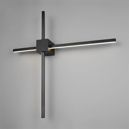 Moderne wandlamp Cassino zwart 67,5cm Trio 4017807683202