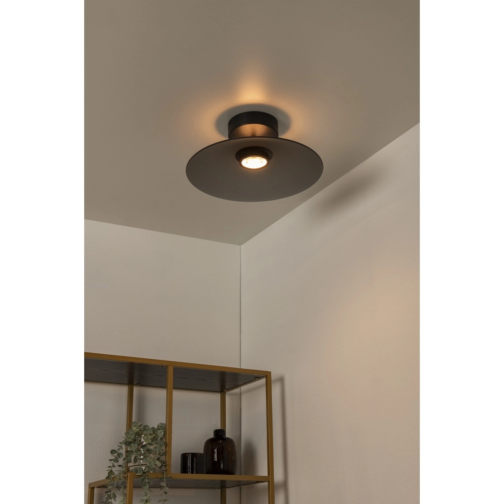 Strakke plafondlamp Menga Ø 40cm smoke glas Premium by Lucide 5411212251237