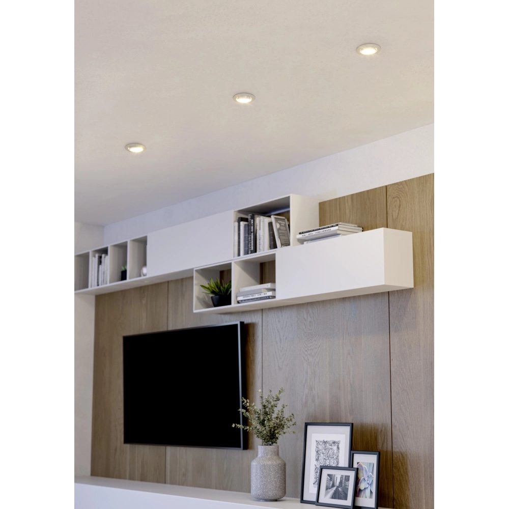 Set van 3 inbouwspots Barranco wit Ø 9cm - 3-staps CCT Eglo 9008606359424