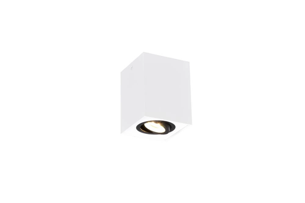 Plafondlamp Biscuit vierkant wit Trio 4017807558913