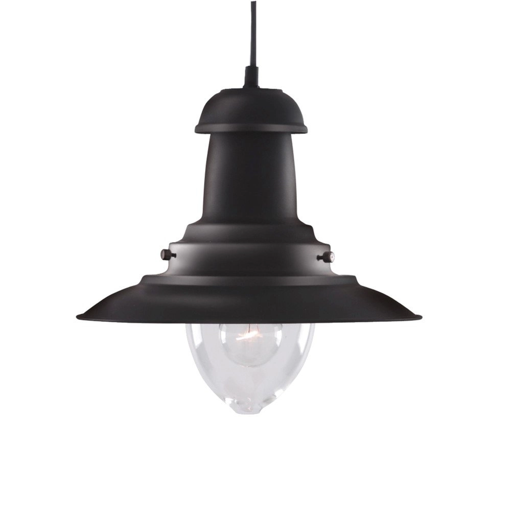 Zwarte hanglamp Fisherman Ø 32cm