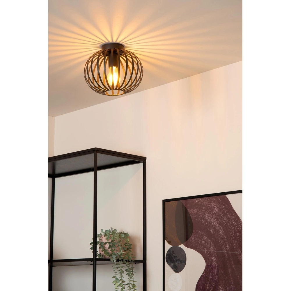 Plafondlamp Manuela Ø 25cm zwart Lucide 5411212810236