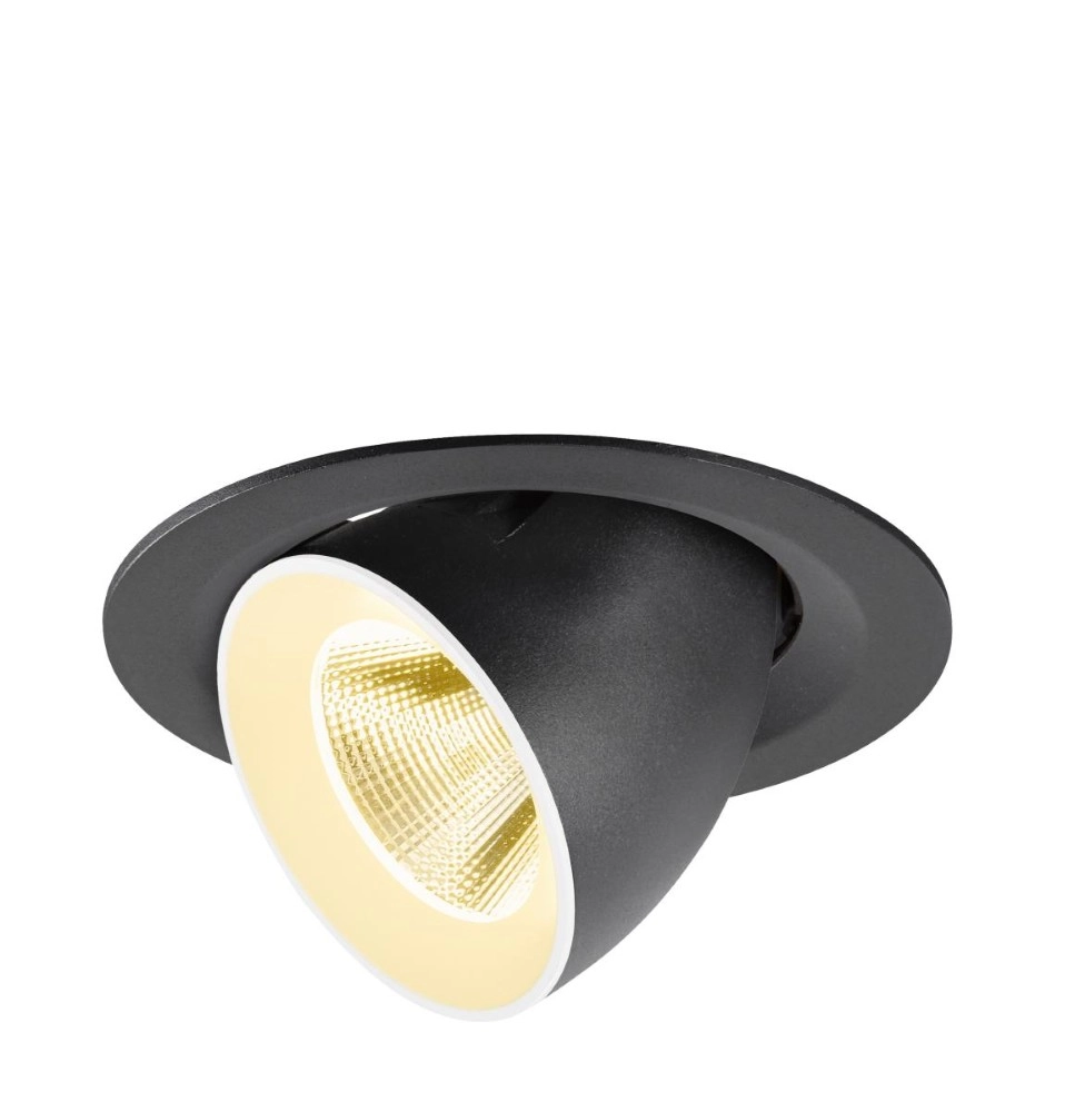 Inbouwspot Numinos Gimble M zwart/wit 3000K - 20gr