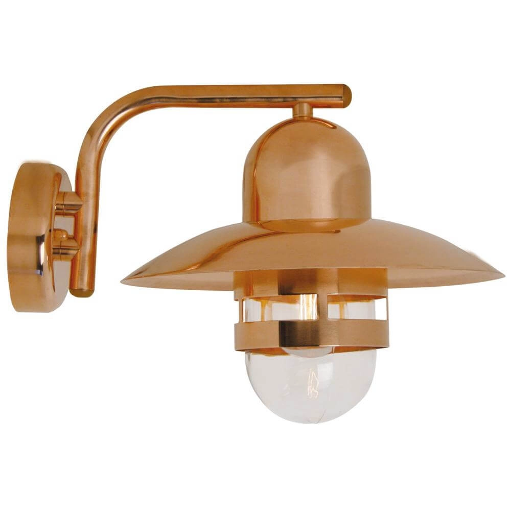 Klassieke buitenlamp Nibe koper