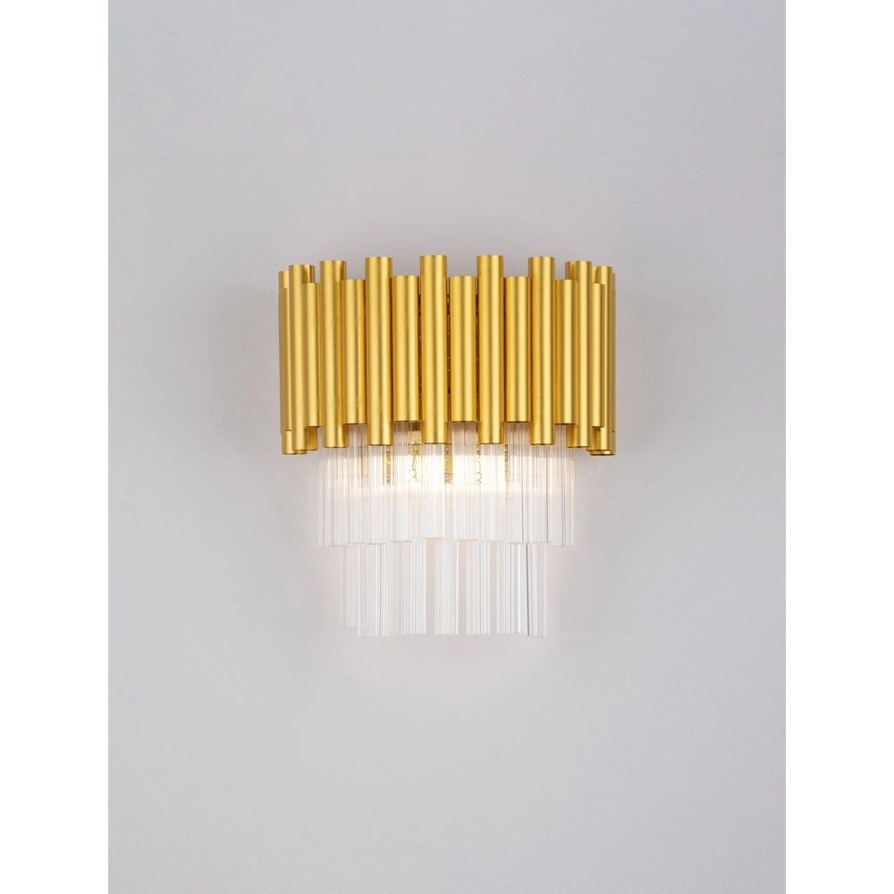 Wandlamp Magnolia goud met kristal Lyora 5212017435033