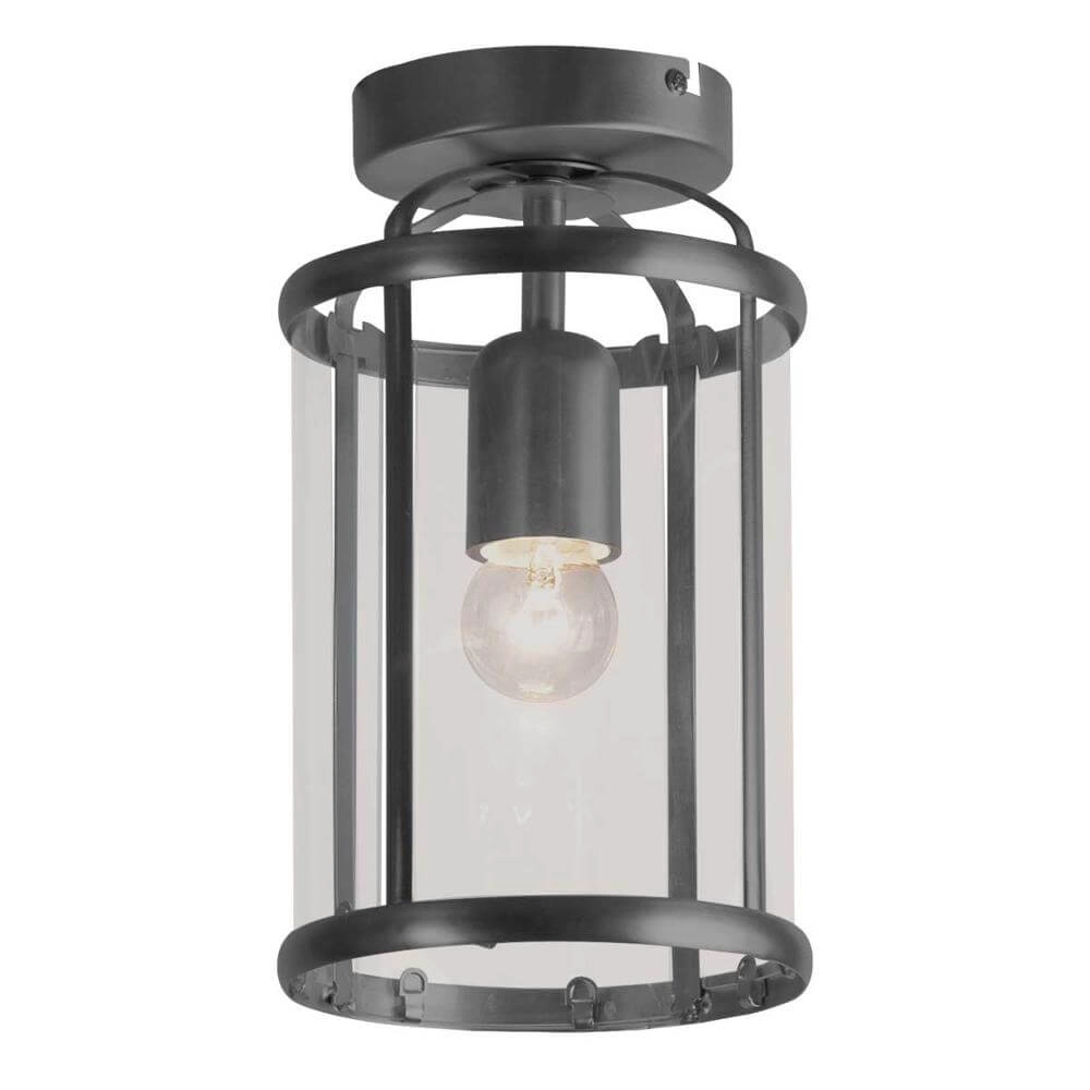Klassieke plafondlamp Pimpernel zwart Steinhauer 8712746174212