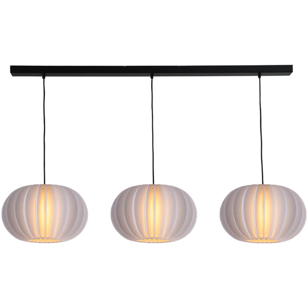 3-lichts hanglamp Arena met Ø40cm kappen 3-lichts hanglamp Arena met Ø40cm kappen