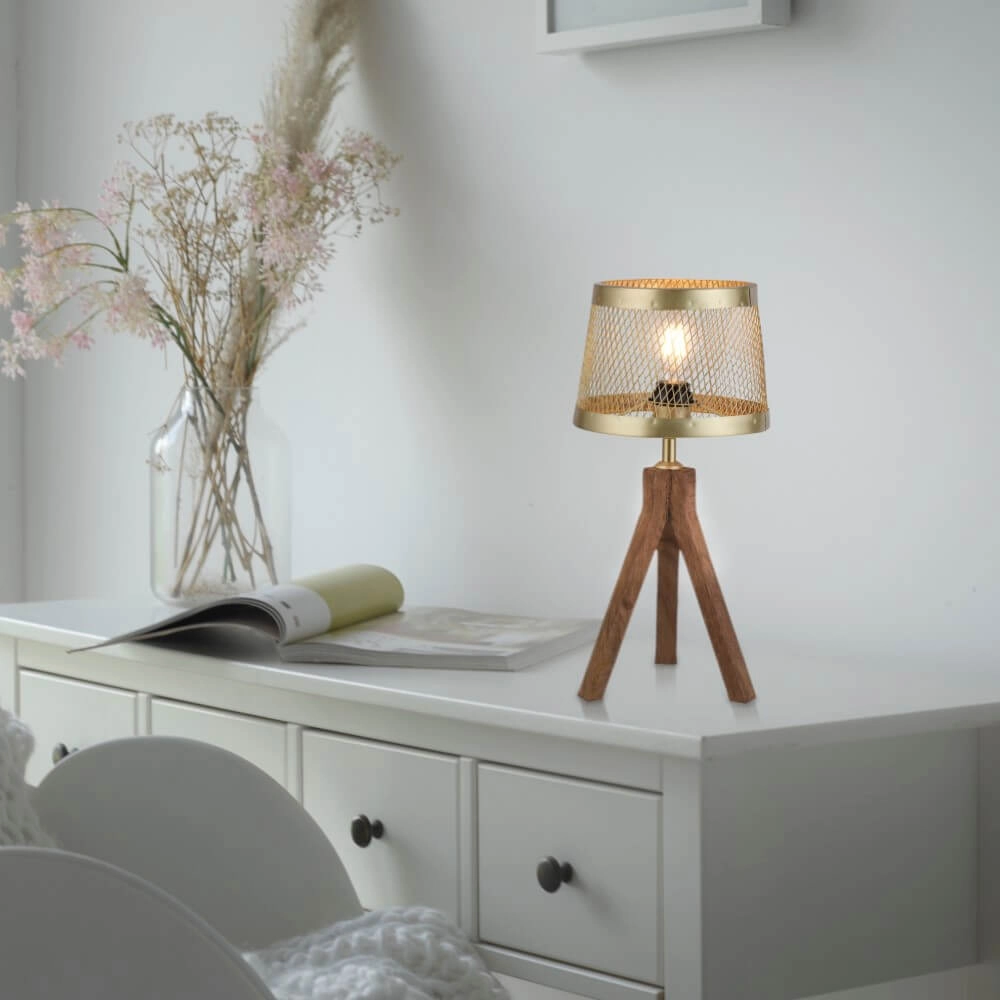 Tafellamp Frederik messing Just Light 4043689976170