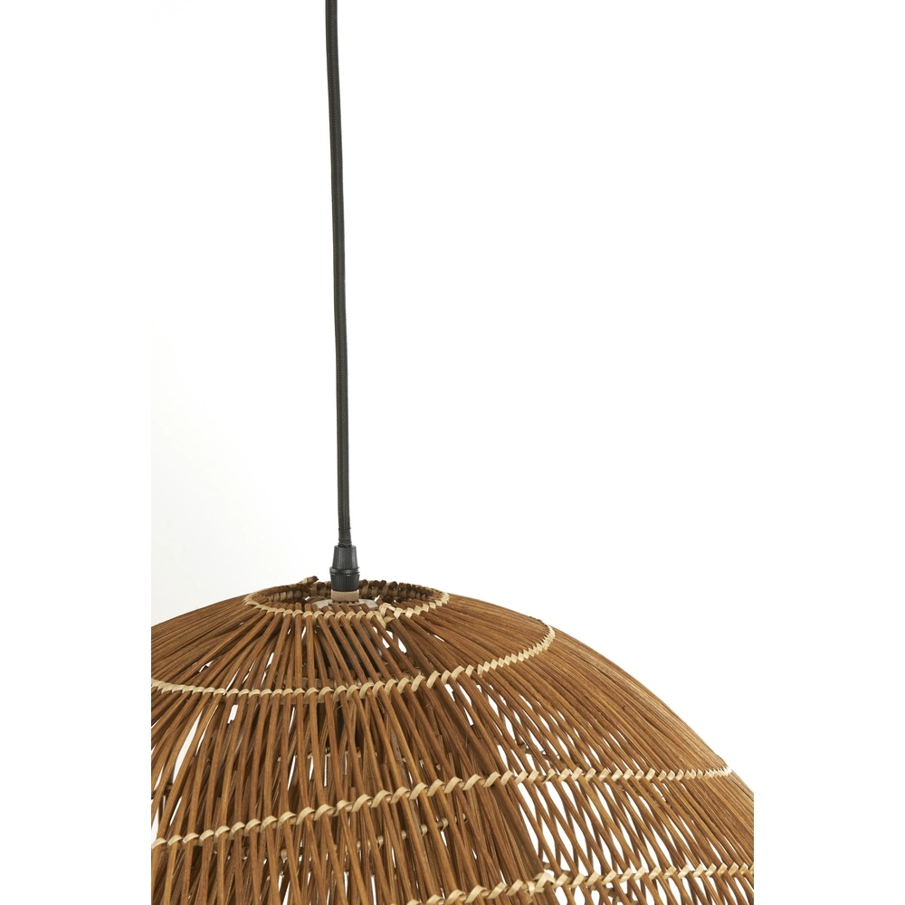Rotan hanglamp Janzur Ø 65cm - donkerbruin Light & Living 8717807820565