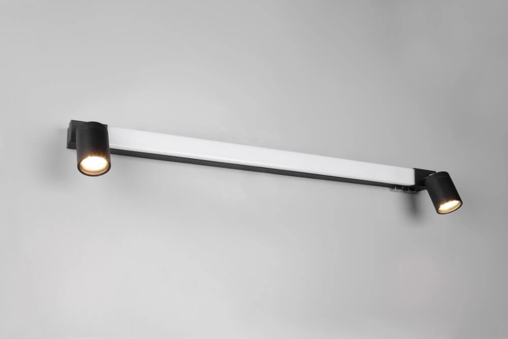 Spiegellamp Enrico 90cm - zwart Trio 4017807615654