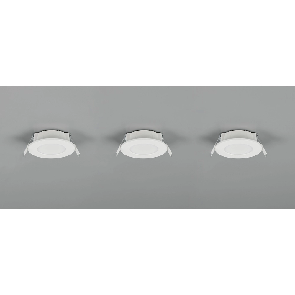 Set van 3 inbouwspots Himal wit IP65 Trio 4017807663785