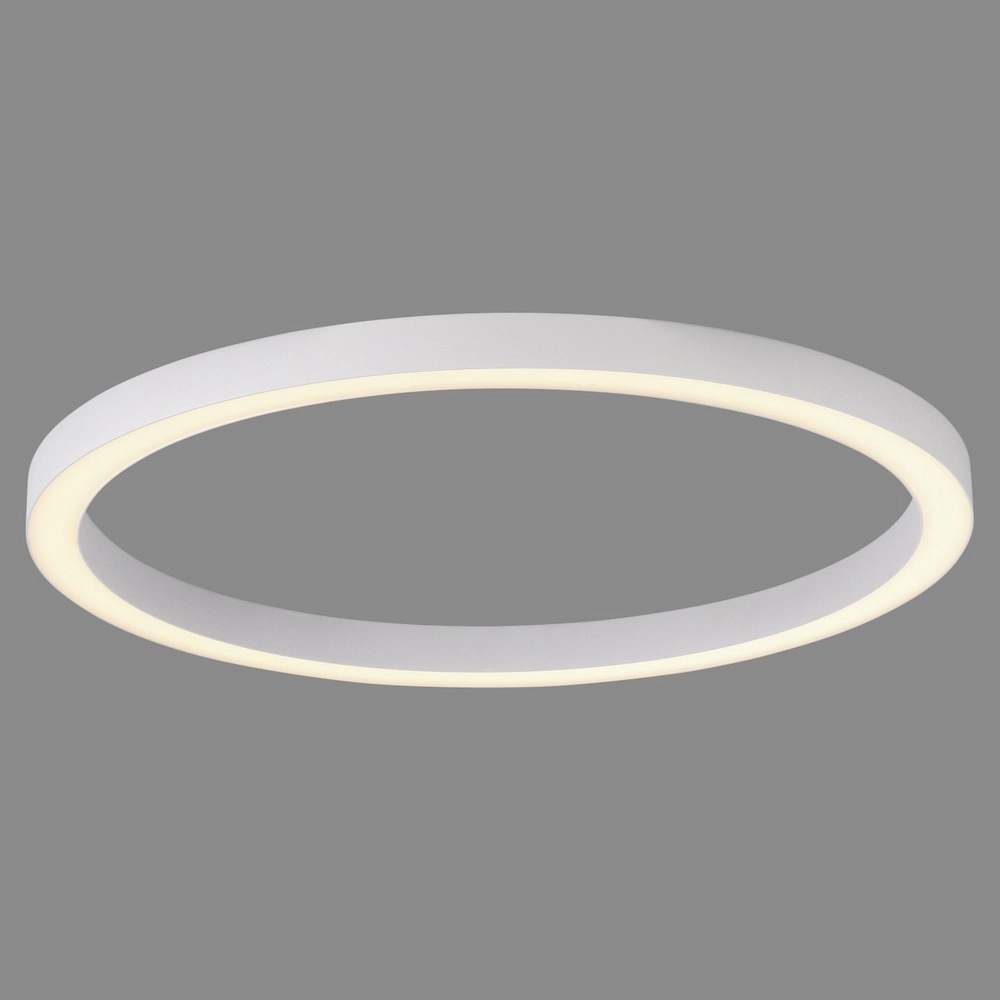 Strakke led plafondlamp Pure Lines Round Ø 70cm - wit