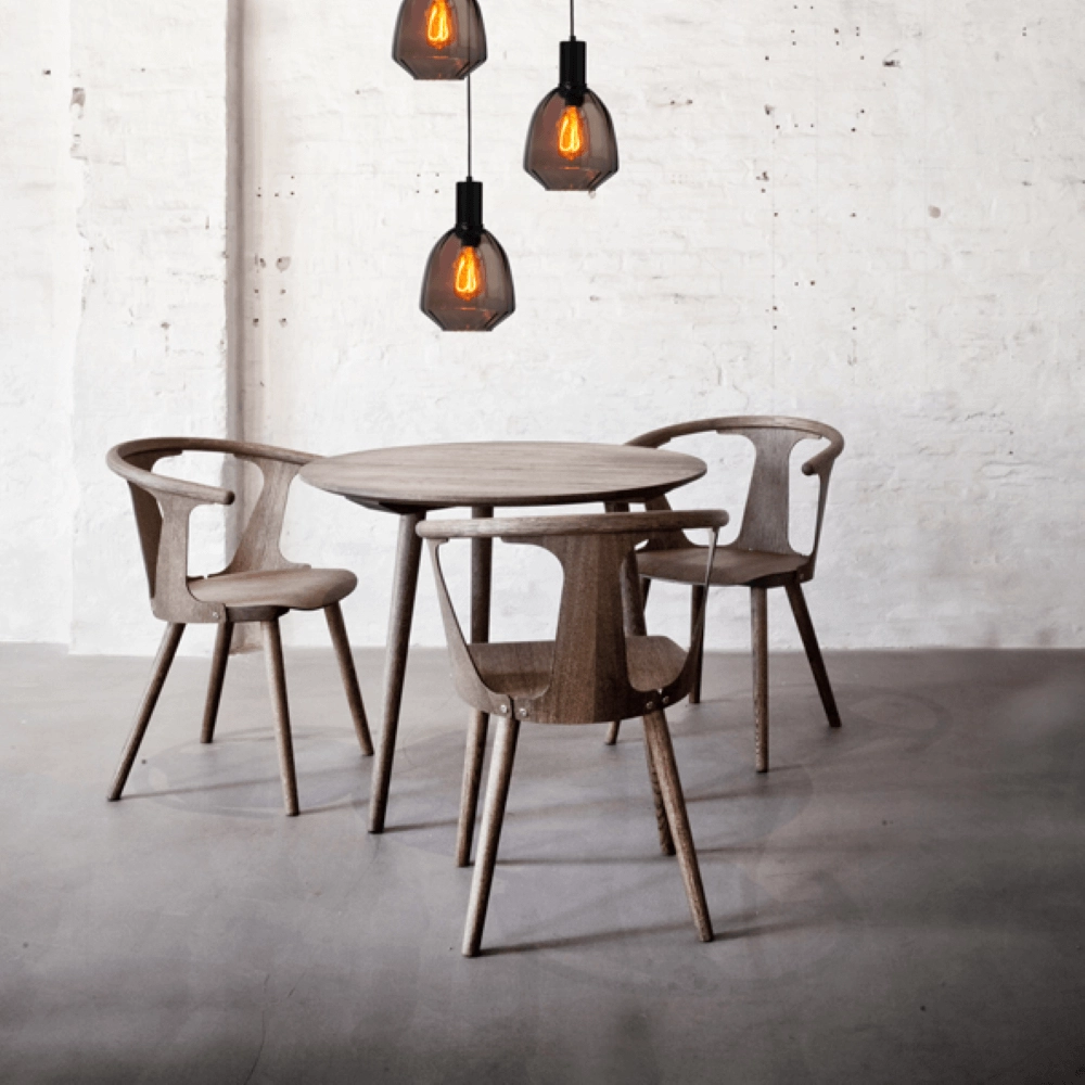3-lichts vide hanglamp - zwart - Porto met Nicolette red glazen Masterlight 8718121270906