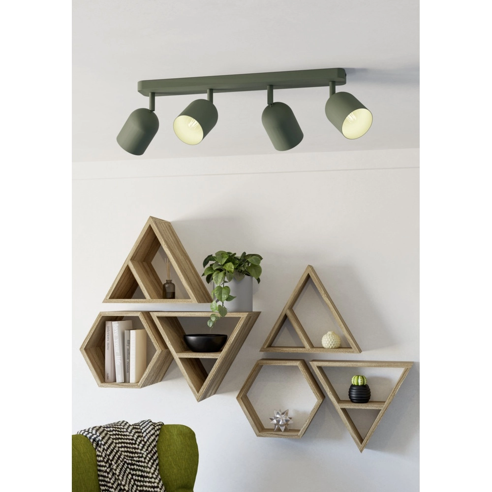 Design plafondspot Tilston 4-lichts groen Eglo 9008606359684