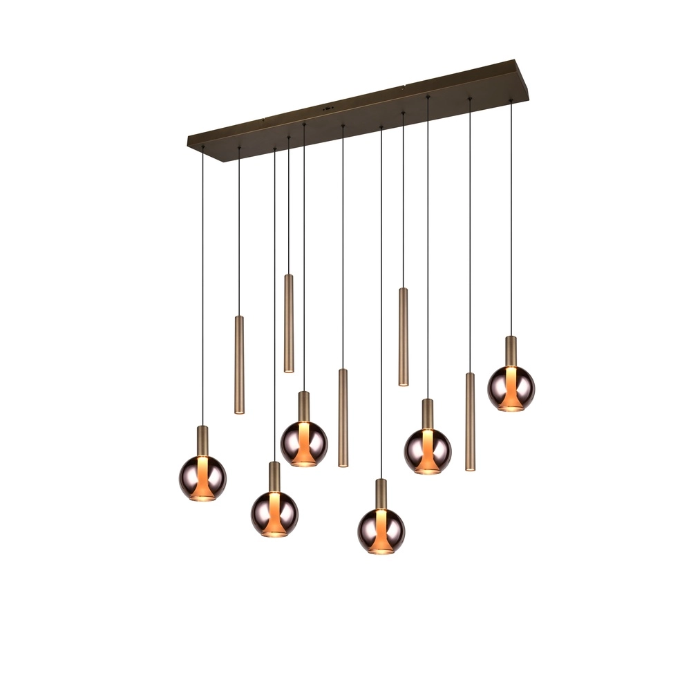 Design hanglamp Melaro 11-lichts platinum