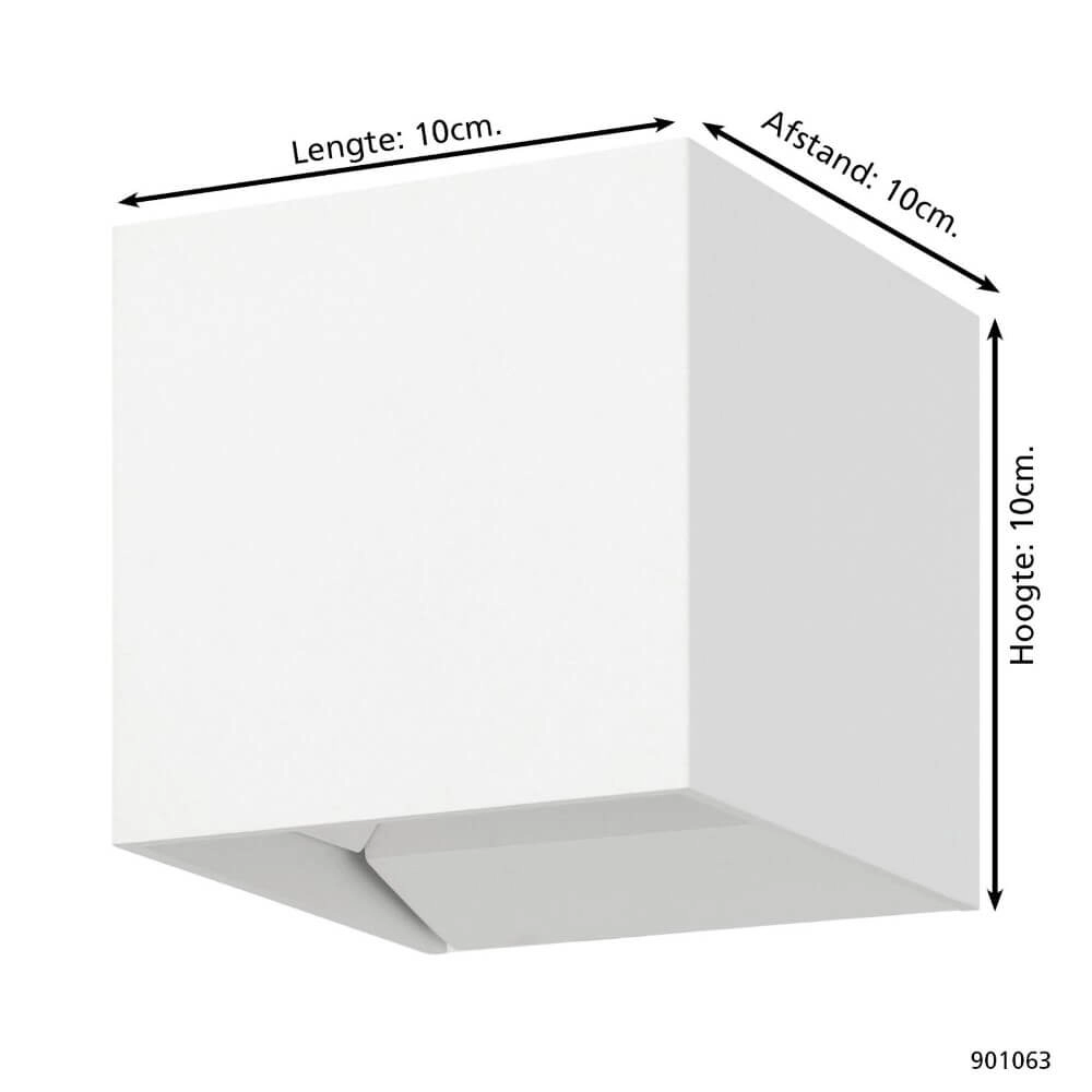 Wandspot Calpino 3 wit 10x10x10cm Eglo 9008606297658