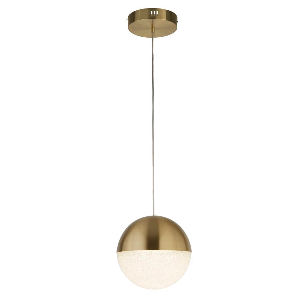 1-lichts hanglamp Marbles goud Searchlight 5053423223360