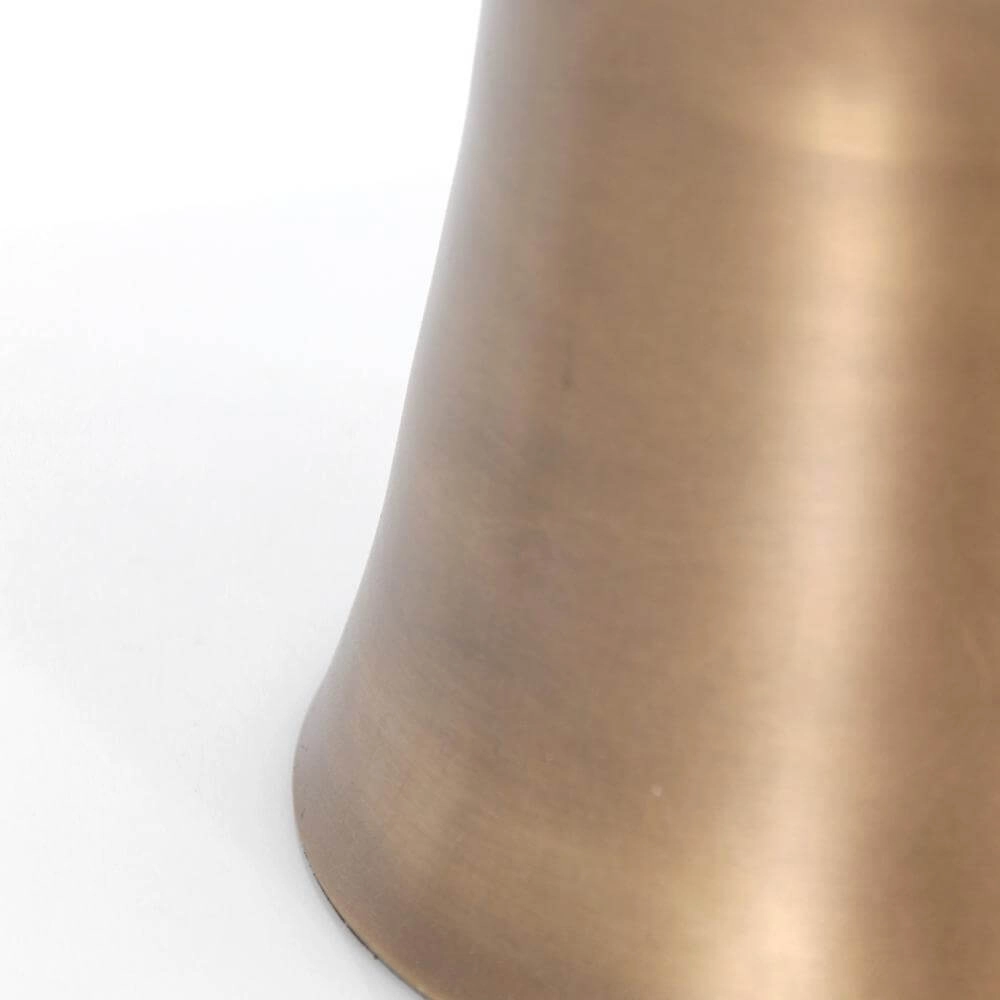 Tafellamp Brass brons met zwarte kap Steinhauer 8712746175578
