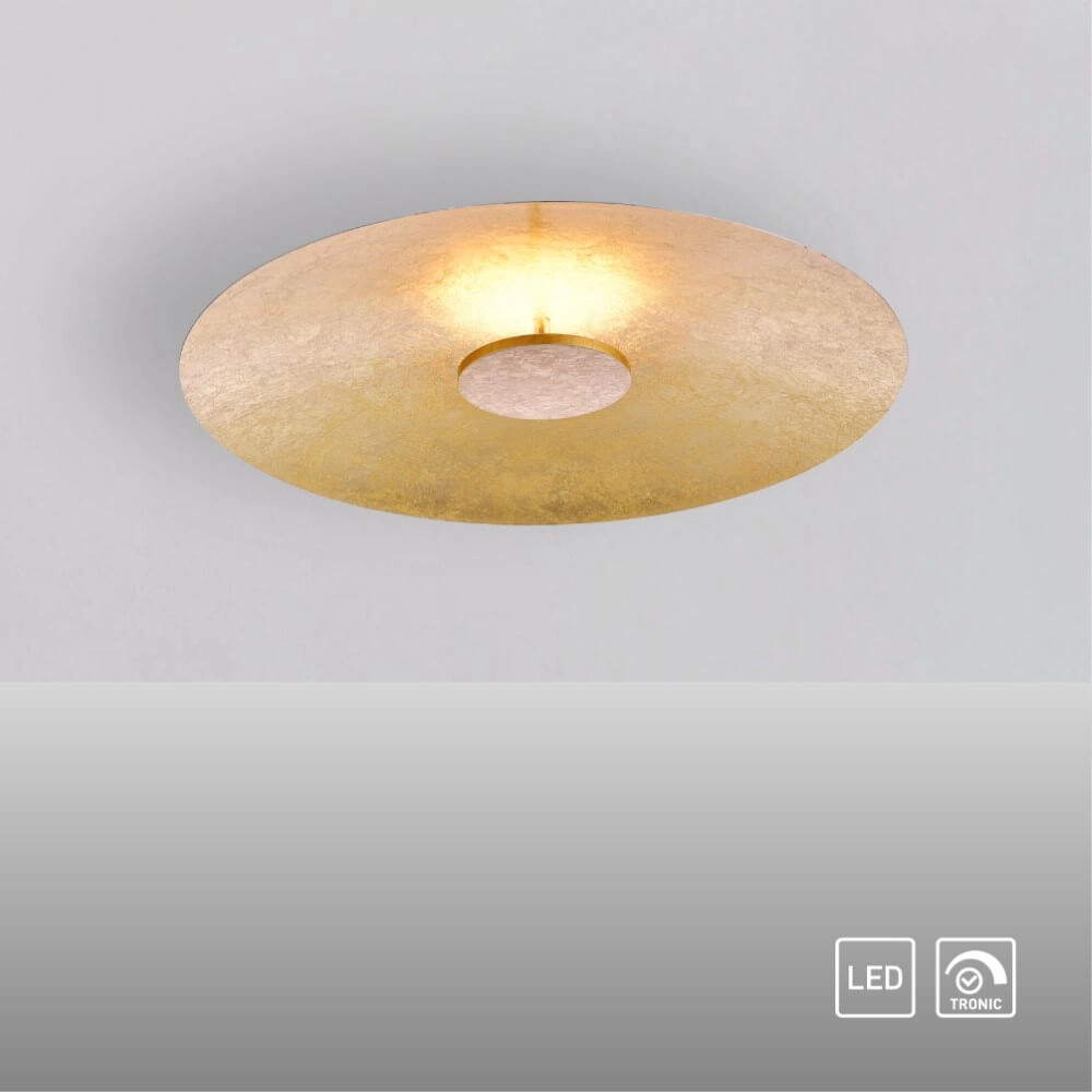 Plafondlamp Plate goud Paul Neuhaus 4012248281857