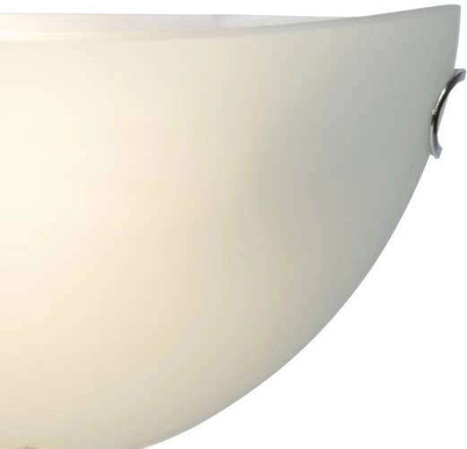 Vlakke wandlamp Melania Leaf 30cm matglas Brilliant 4004353261596